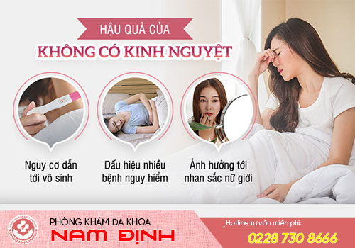 không có kinh nguyệt